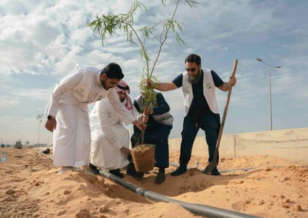 غرس 3768 شجرة في سكاكا ضمن مبادرة الجوف واحة خضراء وتماشياً مع مبادرة السعودية الخضراء