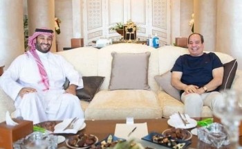 الرئيس المصري السيسي : سعدت اليوم بلقاء أخي الأمير محمد بن سلمان الرئيس المصري السيسي : سعدت اليوم بلقاء أخي الأمير محمد بن سلمان