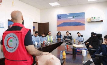 الهلال الأحمر بالجوف يشارك في محاضرة توعوية للإسعافات الأولية بمحطة سكاكا للطاقة الشمسية الهلال الأحمر بالجوف يشارك في محاضرة توعوية للإسعافات الأولية بمحطة سكاكا للطاقة الشمسية