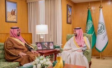 نائب أمير الجوف يستقبل مدير عام فرع وزارة التجارة بالمنطقة نائب أمير الجوف يستقبل مدير عام فرع وزارة التجارة بالمنطقة