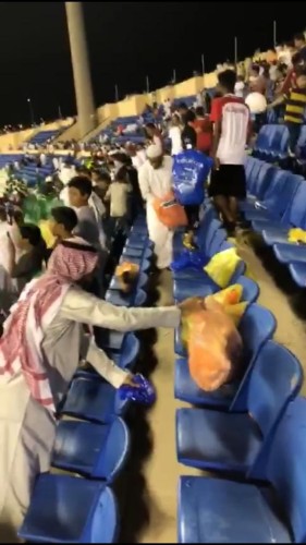 العدالة يطلق مبادرة مدرجاتنا أنظف تزامناً مع اليوم الوطني