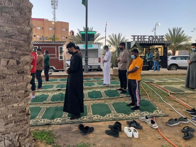 فرع الرئاسة العامة لهيئة الأمر بالمعروف والنهي عن المنكر بمنطقة الجوف يُفعّل المصلى المنتقل وفق الإجراءات الاحترازية