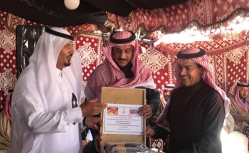 “فريح الأطرم” يستقبل جمع غفير من المهنئين من الأهل والأصدقاء والزملاء بمناسبة ترقيته إلى رتبة رئيس رقباء
