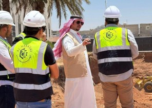 أمين حائل يتفقد مشروع المنطقة المركزية أمين حائل يتفقد مشروع المنطقة المركزية
