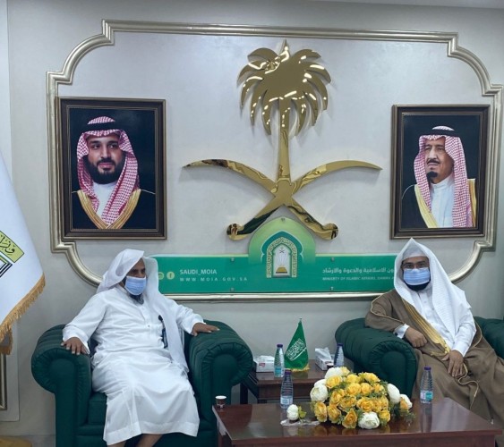 مدير عام فرع وزارة الشؤون الإسلامية بمنطقة الحدود الشمالية يستقبل مدير عام فرع الرئاسة لهيئة الأمر بالمعروف والنهي عن المنكر  المكلف