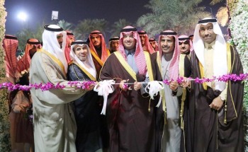 سمو محافظ الأحساء يدشن كرنفال الزهور الرابع