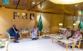 سمو وزير الخارجية يستقبل وزير الخارجية البريطاني