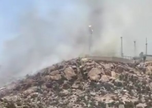 حريق هائل يضرب جبال بني مالك جنوب الطائف.. و«الدفاع المدني»  يخمده رغم صعوبة التضاريس