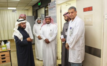 د. التويجري يزور مصابي الحادث المروري بمستشفى حوطة بني تميم