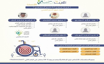 سعي لتأهيل و توظيف ذوي الإعاقة تطلق برنامج رمضانياً تحت مسمى ” غيث “