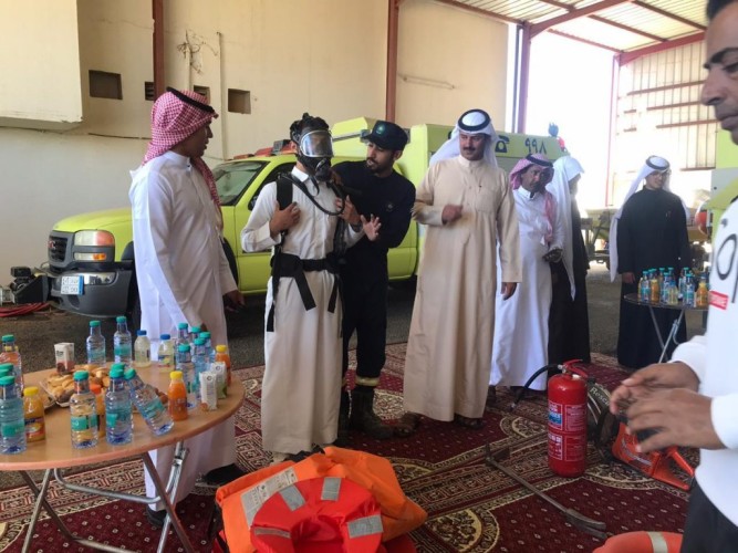 مدني الحليفة السفلى ينفذ معرض وفعاليات “اليوم العالمي للدفاع المدني”