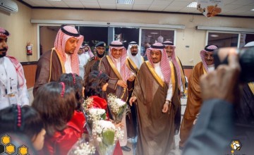 فرقة الجموح في مقدمة استقبال وكيل امارة القصيم.