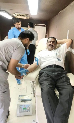 مستشفى القريات العام ينظم حملة للتبرع بالدم