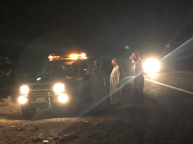 مرور الحائط يباشر حادث تصادم في تقاطع قرية الرس
