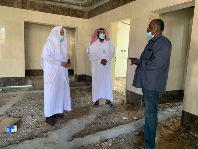مدير عام هيئة الأمر بالمعروف بمنطقة الجوف يتفقد مشروع مبنى هيئة دومة الجندل