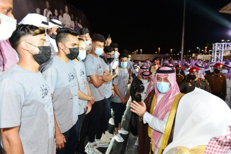 سمو أمير منطقة حائل يرعى حفل صعود نادي الطائي لدوري الأمير محمد بن سلمان للمحترفين