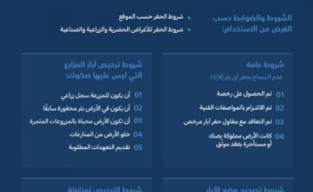 “البيئة” تحدد شروط وضوابط حفر واستخدام آبار المياه الجوفية ومزاولة المهنة “البيئة” تحدد شروط وضوابط حفر واستخدام آبار المياه الجوفية ومزاولة المهنة