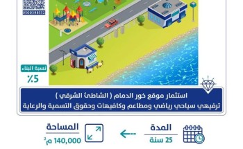 أمانة الشرقية تطرح فرصة استثمارية لتطوير خور الدمام للمستثمرين أمانة الشرقية تطرح فرصة استثمارية لتطوير خور الدمام للمستثمرين