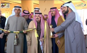 أمير منطقة الرياض يتوج الفائزين في مهرجان خادم الحرمين الشريفين للهجن في نسخته الثانية