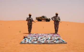 حرس الحدود يحبط محاولات تسلل (8721) شخصاً وتهريب أكثر من طن من الحشيش المخدر