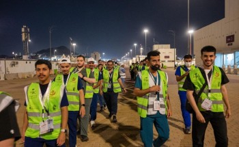 «650 متطوعًا و110 فرق ميدانية في المشاعر المقدسة».. «درهم وقاية» تطلق الموسم الـ17 من البرنامج الصحي التطوعي بالحج لخدمة ضيوف الرحمن «650 متطوعًا و110 فرق ميدانية في المشاعر المقدسة».. «درهم وقاية» تطلق الموسم الـ17 من البرنامج الصحي التطوعي بالحج لخدمة ضيوف الرحمن