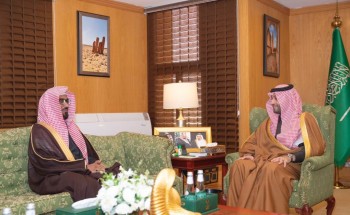 نائب أمير الجوف يستقبل رئيس محكمة الاستئناف الإدارية بالمنطقة نائب أمير الجوف يستقبل رئيس محكمة الاستئناف الإدارية بالمنطقة