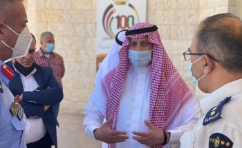 سفير خادم الحرمين بالأردن يتفقد سير العمل في منفذ “الحديثة – العمري” الحدودي بين البلدين سفير خادم الحرمين بالأردن يتفقد سير العمل في منفذ “الحديثة – العمري” الحدودي بين البلدين