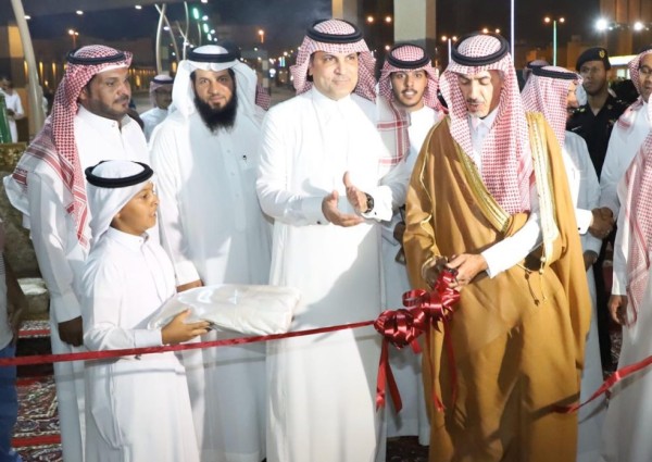 محافظ الخرج يدشن مضمار المشاة بطريق الملك سلمان
