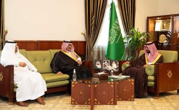 سمو محافظ الخرج يستقبل مدير مكتب وزارة الرياضة ورؤساء الأندية بالمحافظة