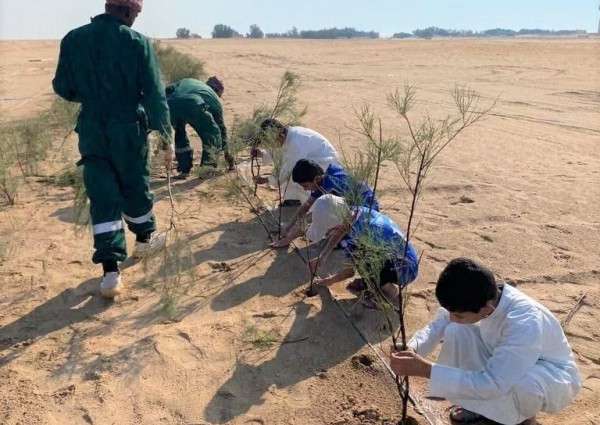 بلدية الخفجي تطلق حملة لزراعة 8000 شجيرة في عدد من الطرق بلدية الخفجي تطلق حملة لزراعة 8000 شجيرة في عدد من الطرق