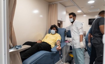 61 متبرعاً في اليوم الأول لحملة التبرع بالدم في حفر الباطن 61 متبرعاً في اليوم الأول لحملة التبرع بالدم في حفر الباطن