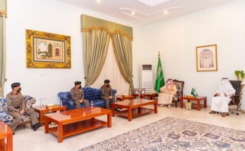 سمو أمير الجوف يستقبل مدير المرور وقائد أمن الطرق المعينين بالمنطقة
