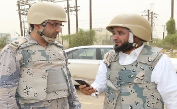 رجال الحد الجنوبي شعارهم صامدون آمنون وبالعيد يهنئون