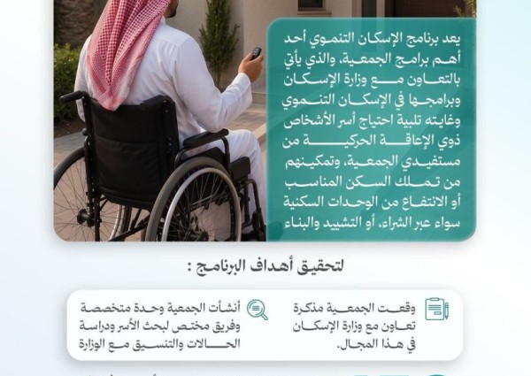 «حركية» تمكّن 152 مستفيدًا من خدمات الإسكان التنموي بما يعزز استقرارهم الأسري