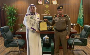 كشافة ومرشدات الريادة تشارك إدارة مرور العاصمة المقدسة ومجموعة من الجهات الحكومية والخاصة في الاحتفال باليوم الوطني الـ 92
