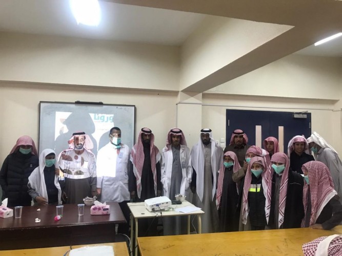 مركز صحي بدع بن خلف يقيم جلسة توعوية عن فيروس “كورونا” بمتوسطة بن كثير