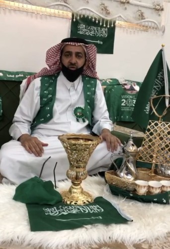 أهالي قرية الصلصلة بالمدينة يحتفلون باليوم الوطني الـ 90 بمسيرة الخيول العربية الأصيلة