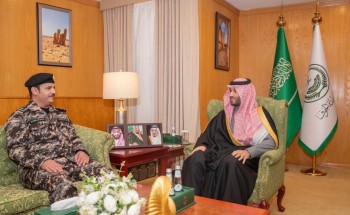 نائب أمير الجوف يستقبل قائد قوة أمن المنشآت بالمنطقة نائب أمير الجوف يستقبل قائد قوة أمن المنشآت بالمنطقة