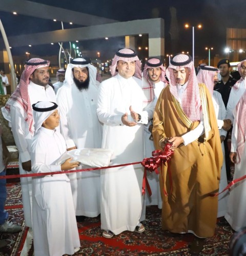 محافظ الخرج يدشن مضمار المشاة بطريق الملك سلمان