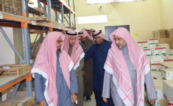 مدير عام التعليم بحائل يتفقد المستودعات المركزية