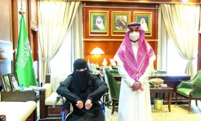 لاعبة نادي حائل لذوي الإعاقة سلطانة العنزي تروي تفاصيل استقبال نائب أمير منطقة حائل لها بمكتبه