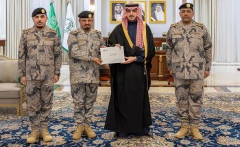 أمير الجوف يتسلّم تقريراً عن إنجازات حرس الحدود بالمنطقة لعام 2023م