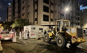 بلدية العتيبية بمكة المكرمة تزيل تعديات على ممتلكات عامة