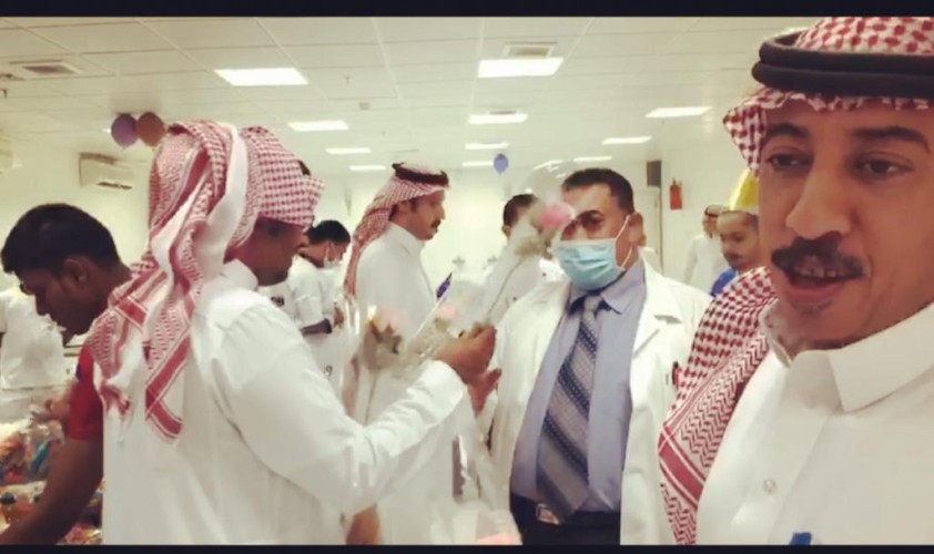مركز التأهيل الشامل ببريدة يقيم حفل معايدة لنزلائه.