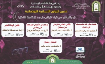 الشؤون الإسلامية تنظم محاضرات دعوية نسائية بجازان الشؤون الإسلامية تنظم محاضرات دعوية نسائية بجازان