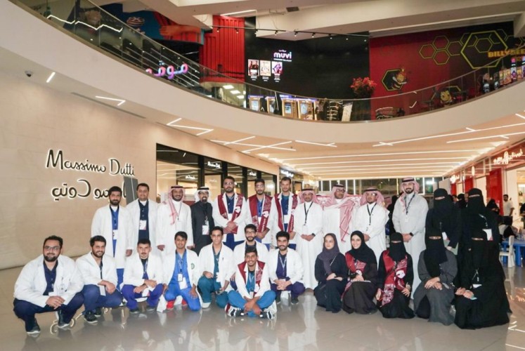 عمادة شؤون الطلاب بجامعة الملك سعود للعلوم الصحية تنظم حملة توعوية بعنوان ” التطعيم وقاية “