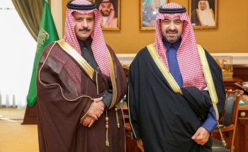 نائب أمير تبوك يستقبل مدير التحريات الإدارية بالمنطقة نائب أمير تبوك يستقبل مدير التحريات الإدارية بالمنطقة