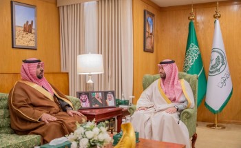 نائب أمير الجوف يستقبل مدير عام فرع وزارة التجارة بالمنطقة نائب أمير الجوف يستقبل مدير عام فرع وزارة التجارة بالمنطقة
