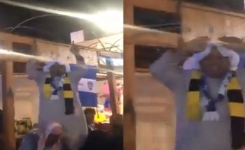 بالفيديو.. مواطن يبيع سلعته مجانا دعمًا للهلال