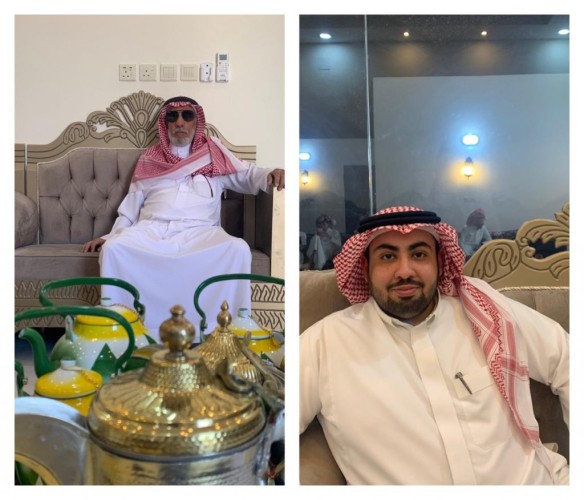 الشيخ “قعيد بن قعبوب” معرف قرية البحرة يحتفل بمناسبة شفاء ابنه الدكتور ياسر